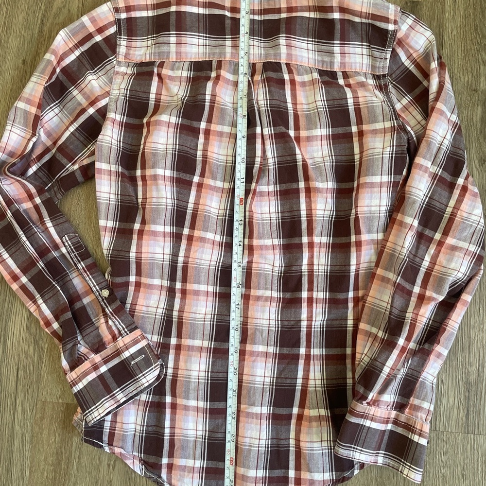 Brown cotton bottom down shirts XS - Picture 5 of 5